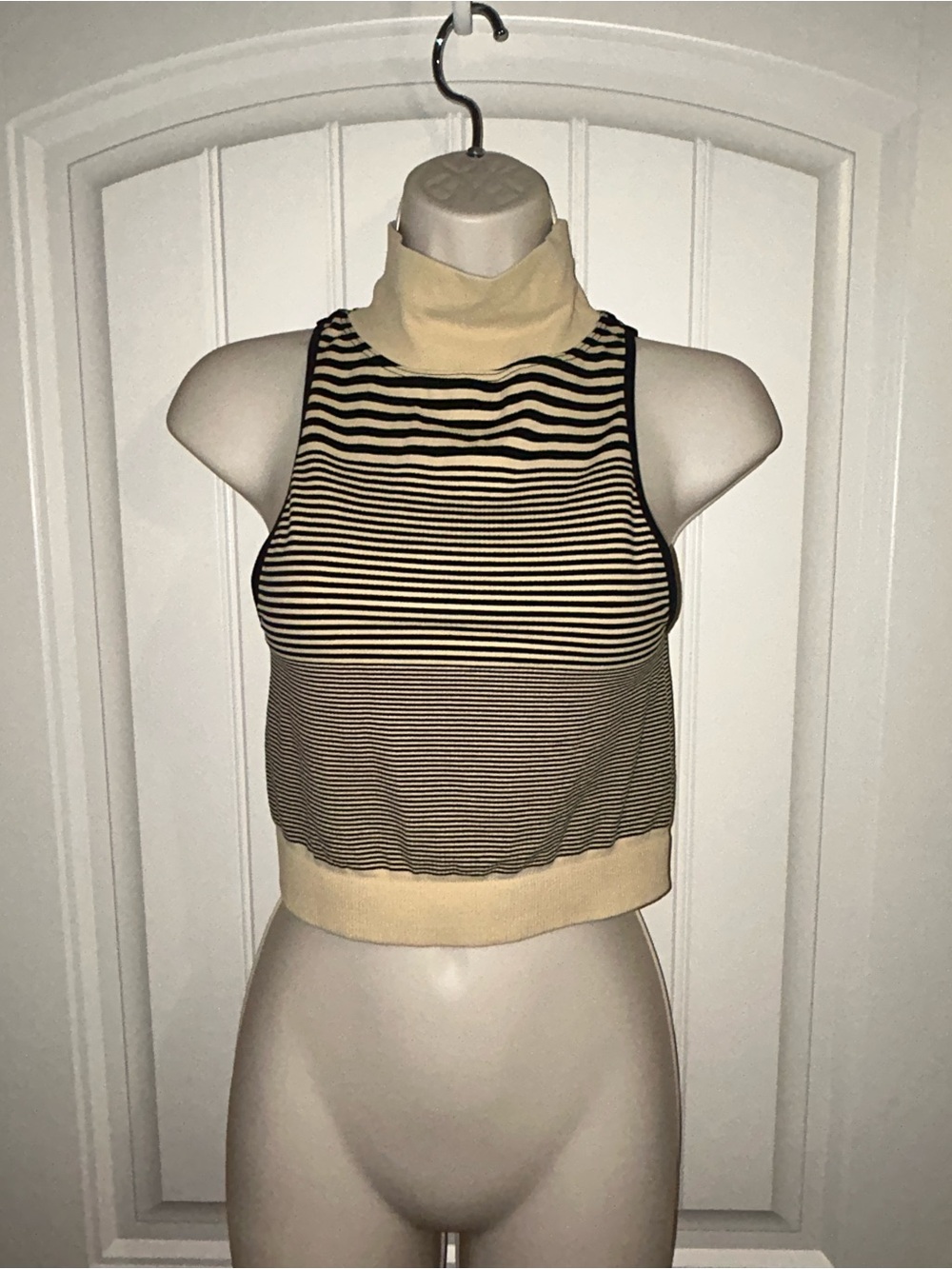 NEW FP Movement by Free People Striped Sleeveless Crop Top - Women Sz XS